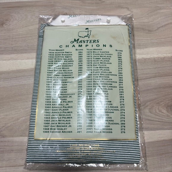 Masters Collection Polo 2003 Womens Large Green White Striped Golf NWT Vintage - Picture 4 of 7